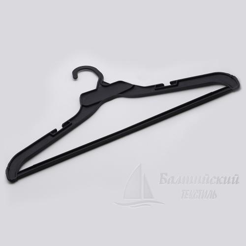 Вешалка костюмная с перекладиной 45см цв. черный