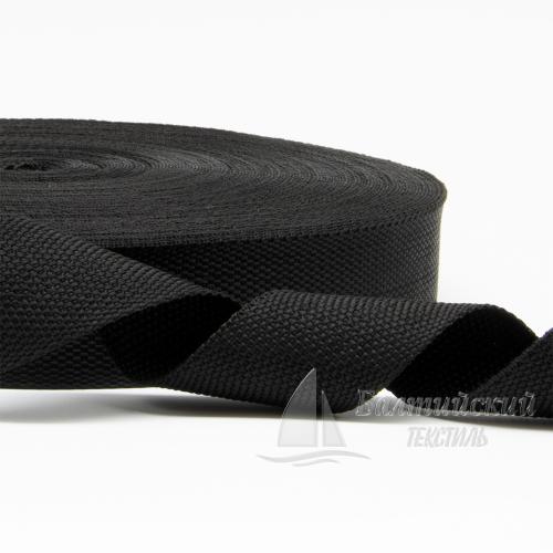 Тесьма стропольная 40мм 18,0г черная