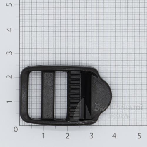 Пряжка регулировочная LE 20мм черная