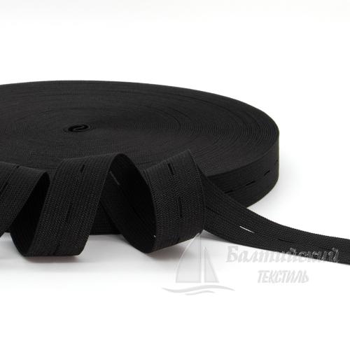 Резинка перфорированная 20мм черный БТ Резинка перфорированная 20мм черный БТ