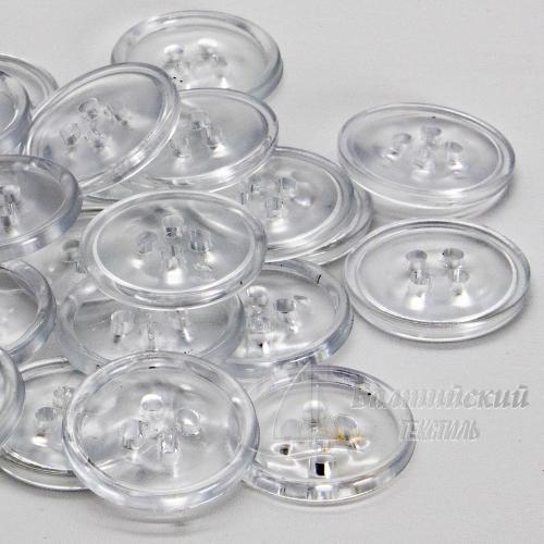 Пуговицы 20мм 4-х пр. прозрачные/цветные (полистирол). Цена от 0,56 р. в Екатеринбурге