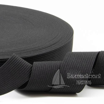 Резинка вязаная 25мм черная РБ. Цена от 6,83 р. в Екатеринбурге