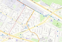 Схема расположения от метро