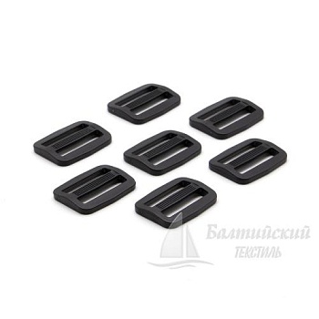Пряжка 2 щели 25мм черная БТ (POM). Цена от 1,17 р. в Екатеринбурге