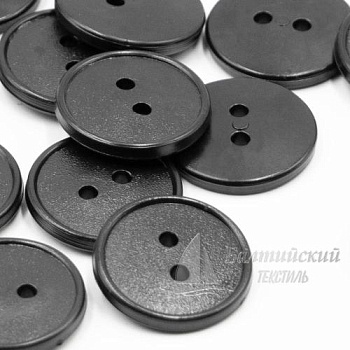 Пуговицы 17мм 2-х пр. черные (полистирол). Цена от 0,33 р. в Екатеринбурге