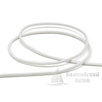Шнур эластичный шляпный Д3мм белый. Цена от 3,81 р. в Екатеринбурге