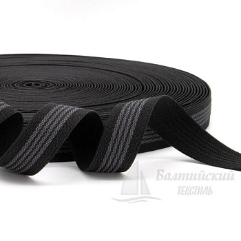 Резинка тканая 25мм с латексом черная БТ. Цена от 28,41 р. в Екатеринбурге