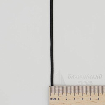 Шнур эластичный шляпный Д3мм черный БТ. Цена от 4,36 р. в Екатеринбурге