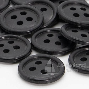 Пуговицы 17мм 4-х пр. черные (аминопласт). Цена от 1,28 р. в Екатеринбурге